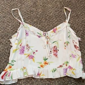 Flower blouse tank top